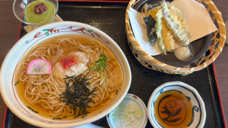 「天竜そば 一心庵」さんの『季節天ぷら膳』（高林）