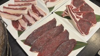「百獣屋」の『ジビエ焼肉』（鍛治町）