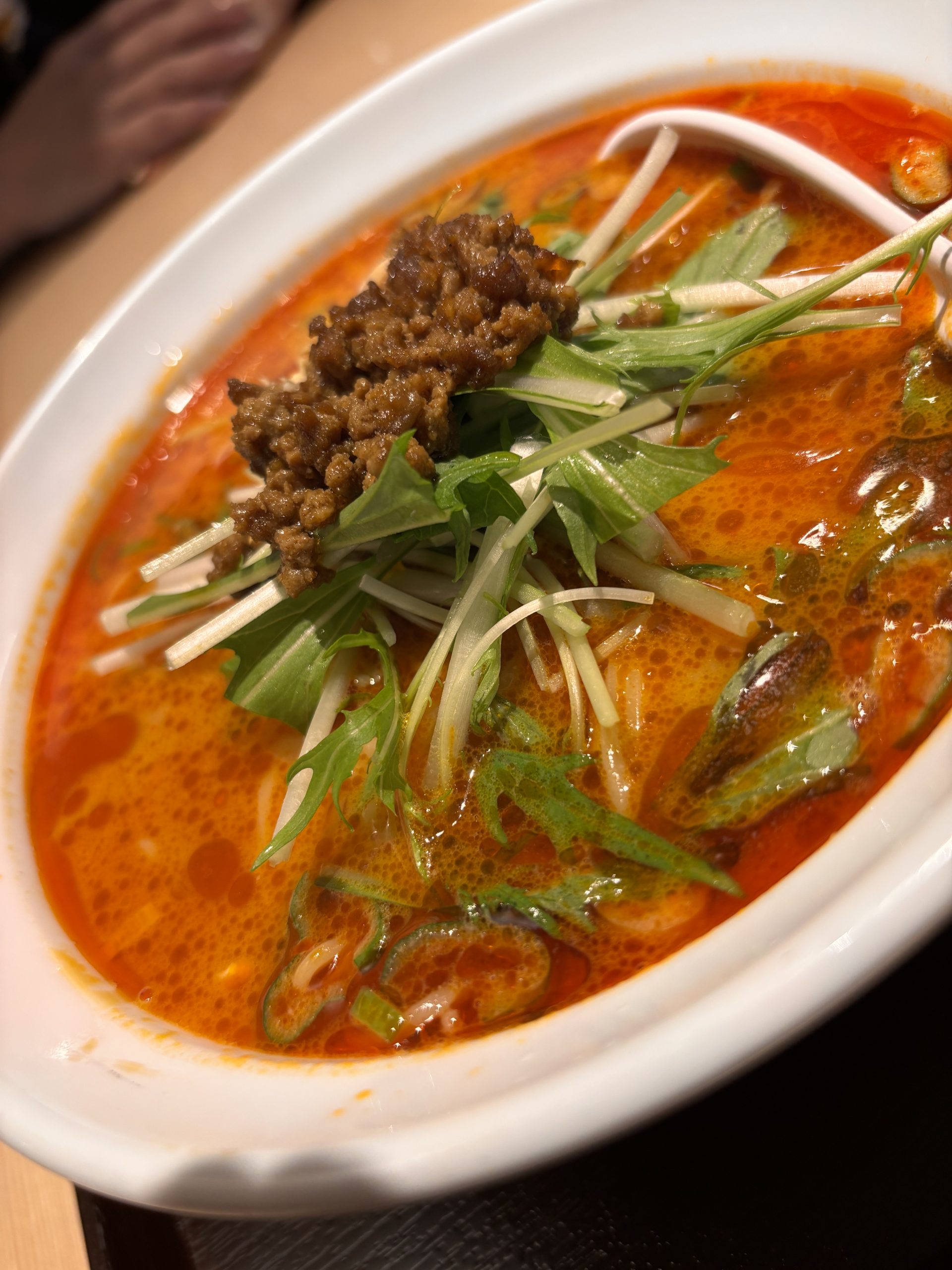 「伝家開口餃子 浜松店」のランチ『担々麺とミニ炒飯セット』(鍛冶町)