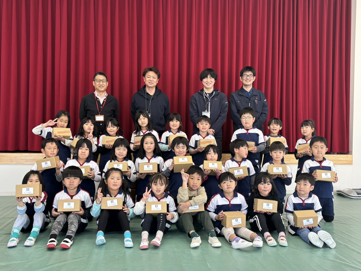 風の子こども園様・双葉保育園様へエネジンから記念品贈呈!!!