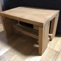 簡単DIY☆木製テーブルをコーヒー染めで着色するやり方～ビフォーアフター～