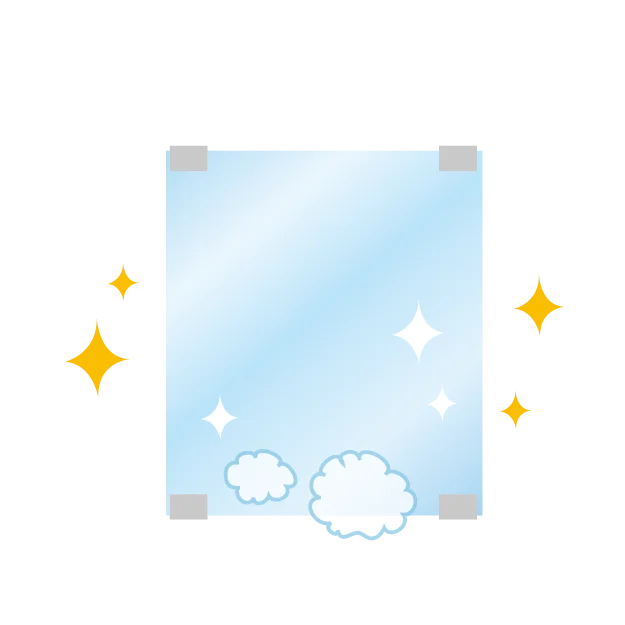 鏡のウロコ汚れ落としをやってみました！